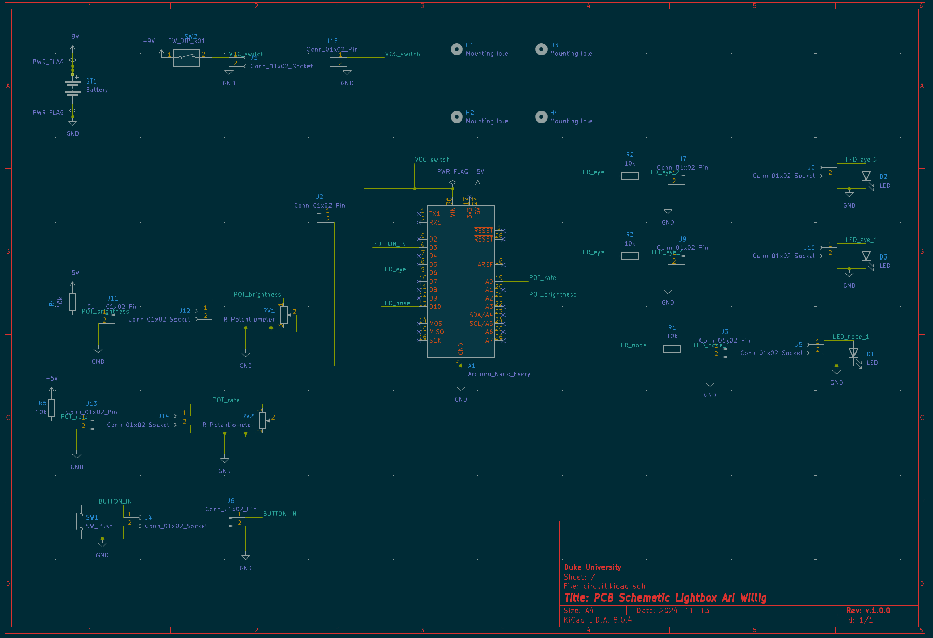 PCB schematic